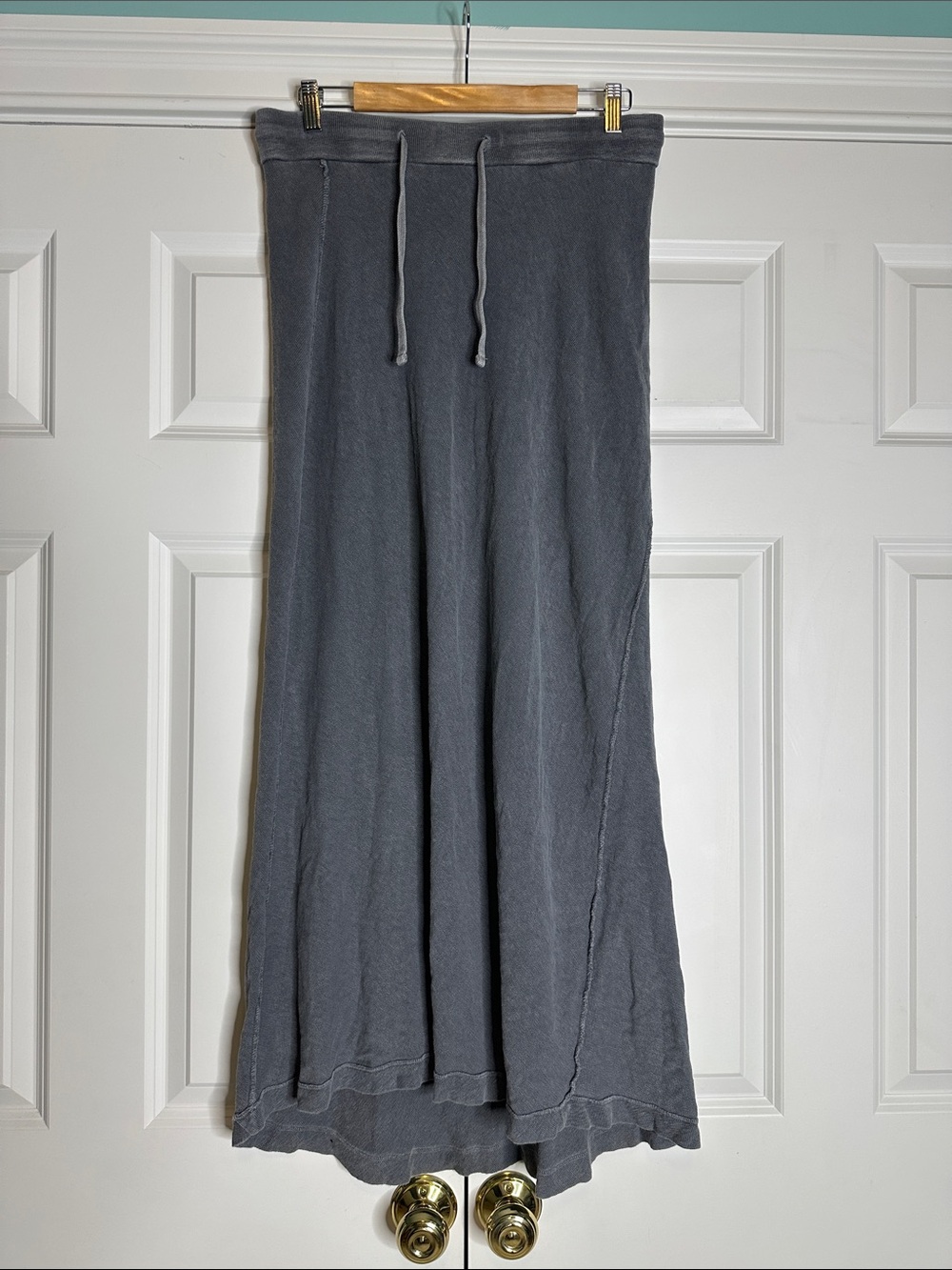 James Perse Grey Maxi Skirt Sz2 Medium - Picture 2 of 5